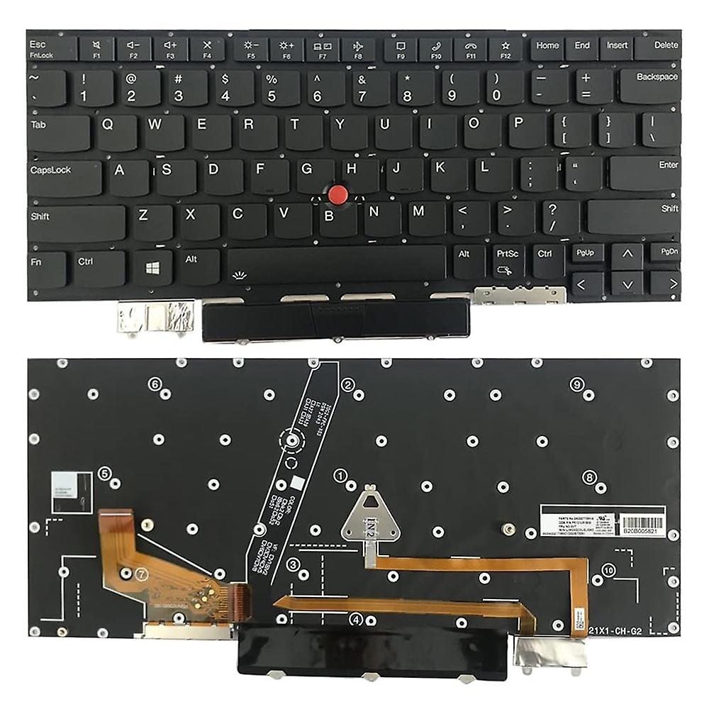 US Version Keyboard For Lenovo Thinkpad X1C / X1 Carbon 2021