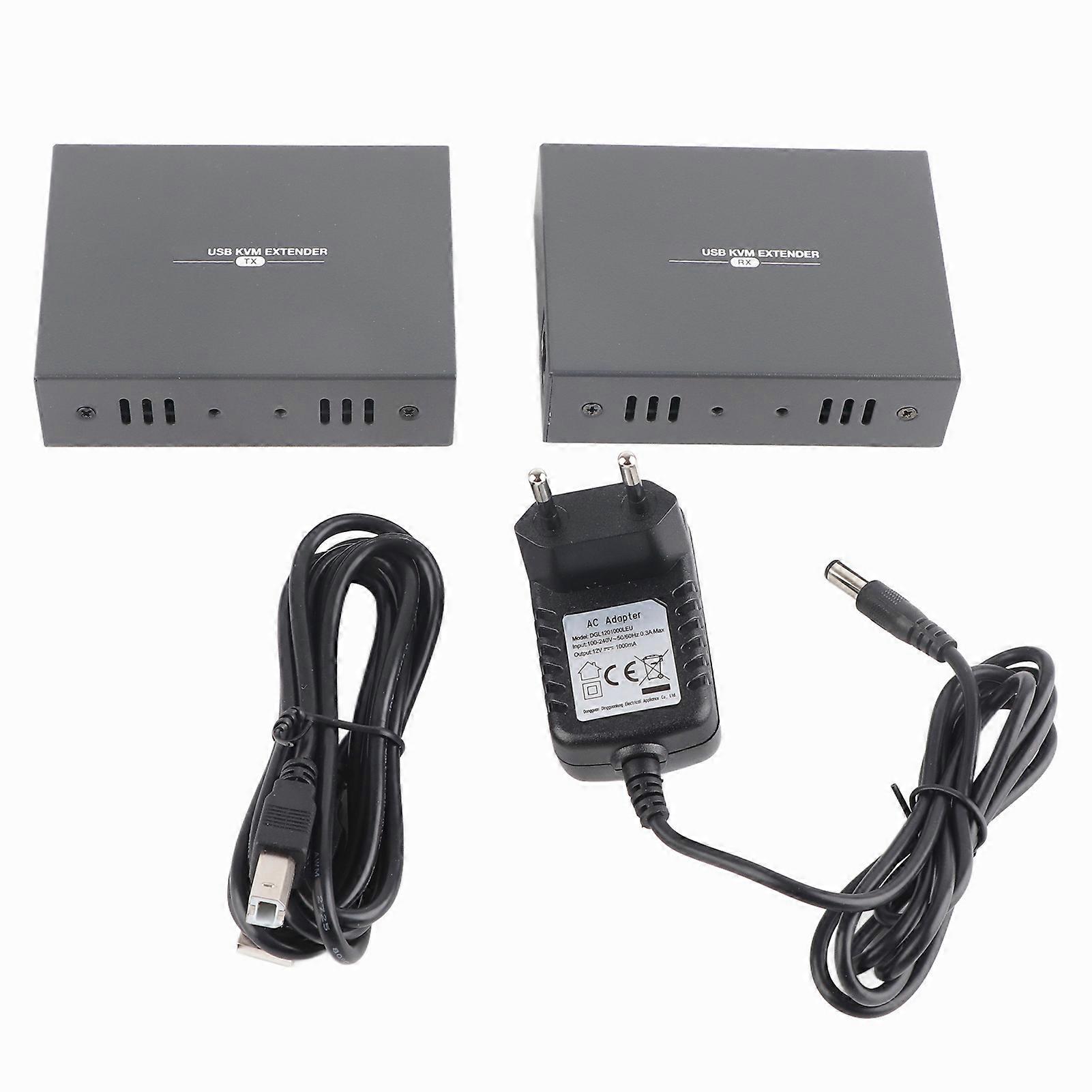 1080P HDMI Extender with USB KVM, 50m Range, POC Power, Plug & Play, HDCP Support