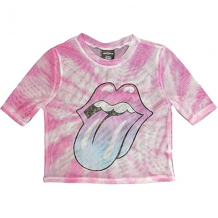 The Rolling Stones Womens/Ladies Gradient Mesh Crop Top