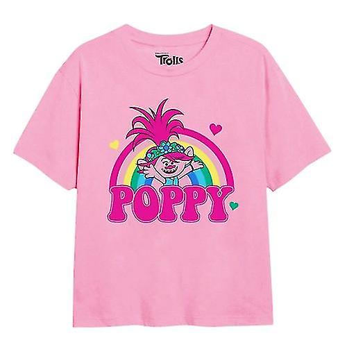 Trolls Flickor Vallmo Regnbåge T-shirt