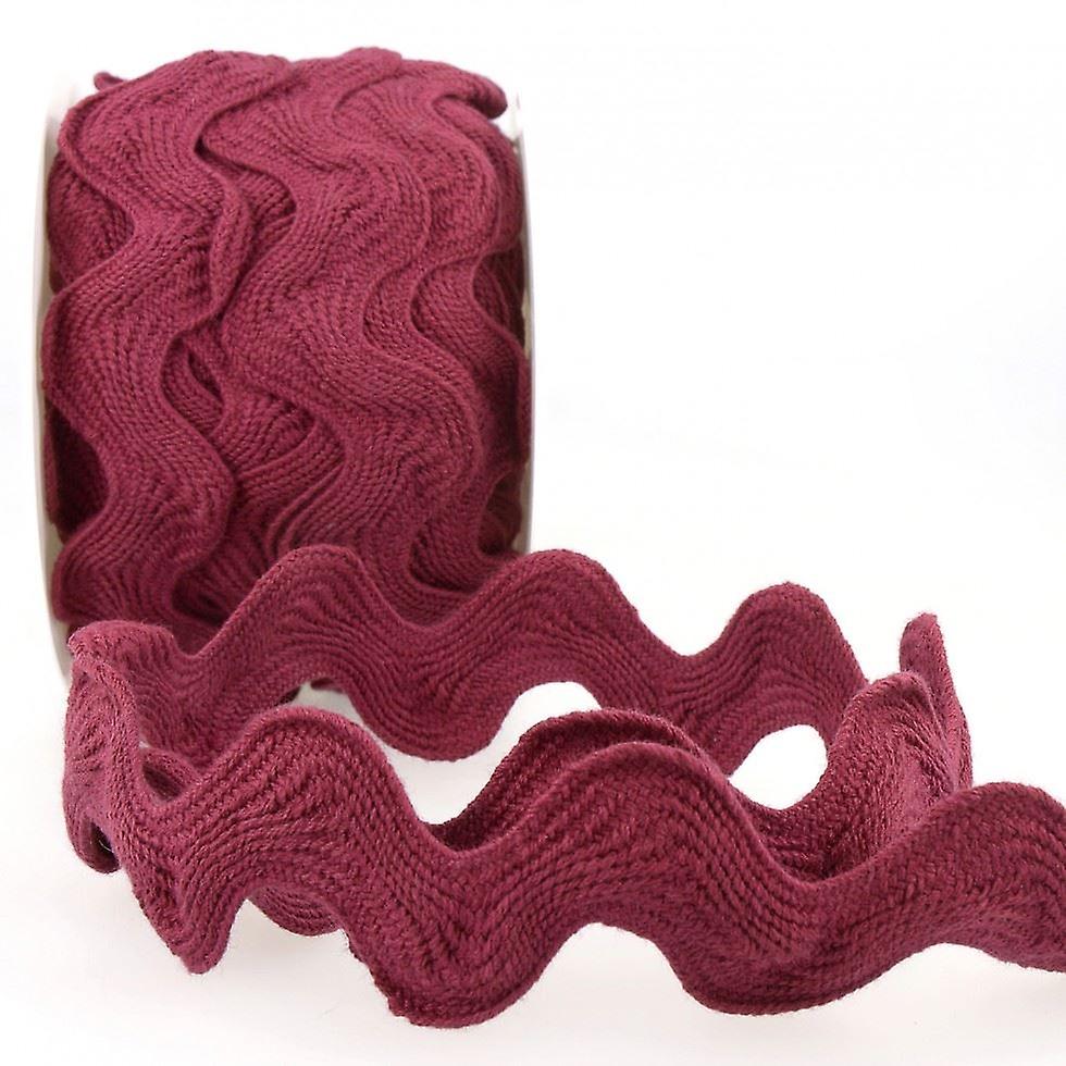 35mm ستيفانواز ريك راك تريم بورجوندي - لكل متر