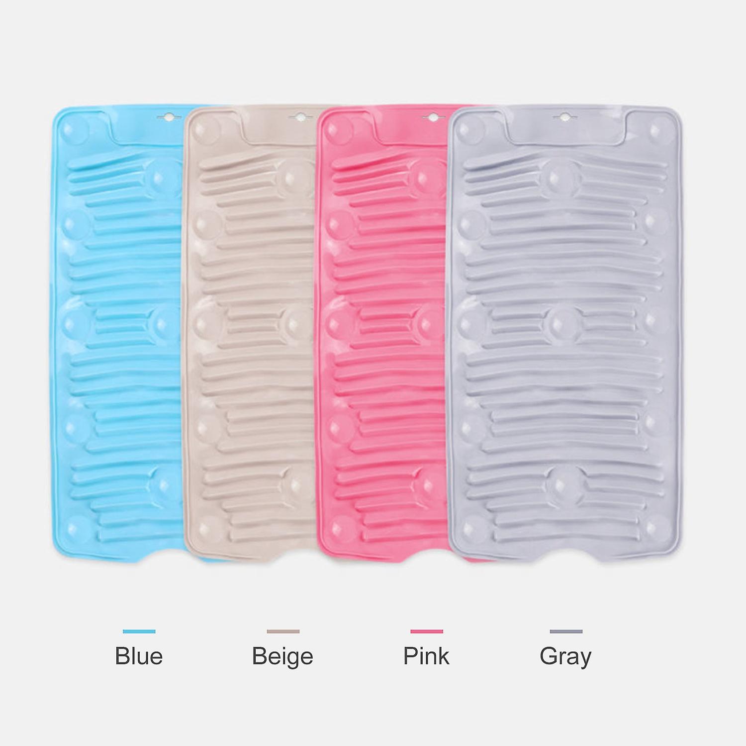 Household Washboard Non-Slip Suction Cup Laundry Pad Portable Folding Collapsible Washboard Multifun