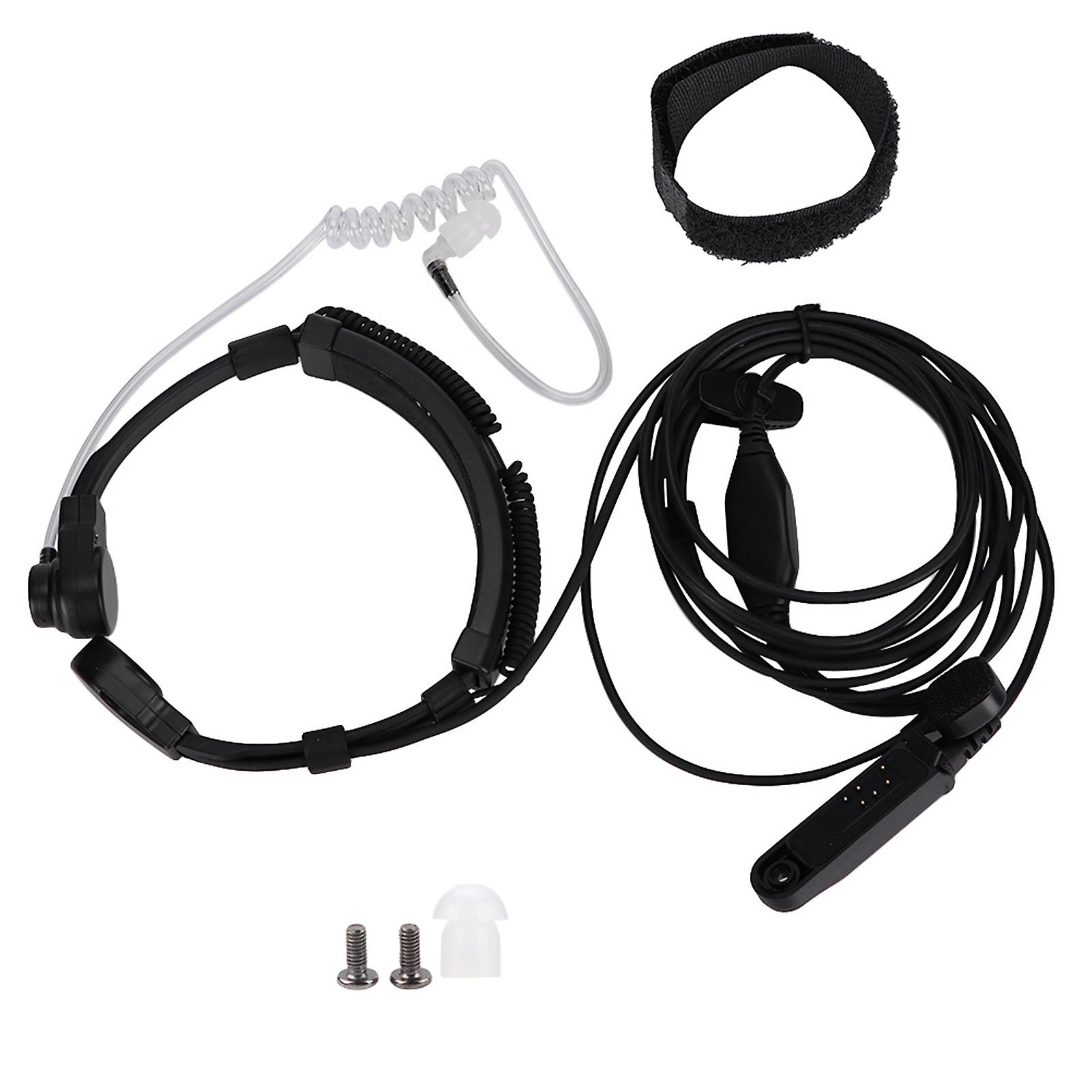 Casque micro PTT à vibration laryngée avec tube acoustique pour BaoFeng UV XR A 58 UV 9R Plus GT-3WP