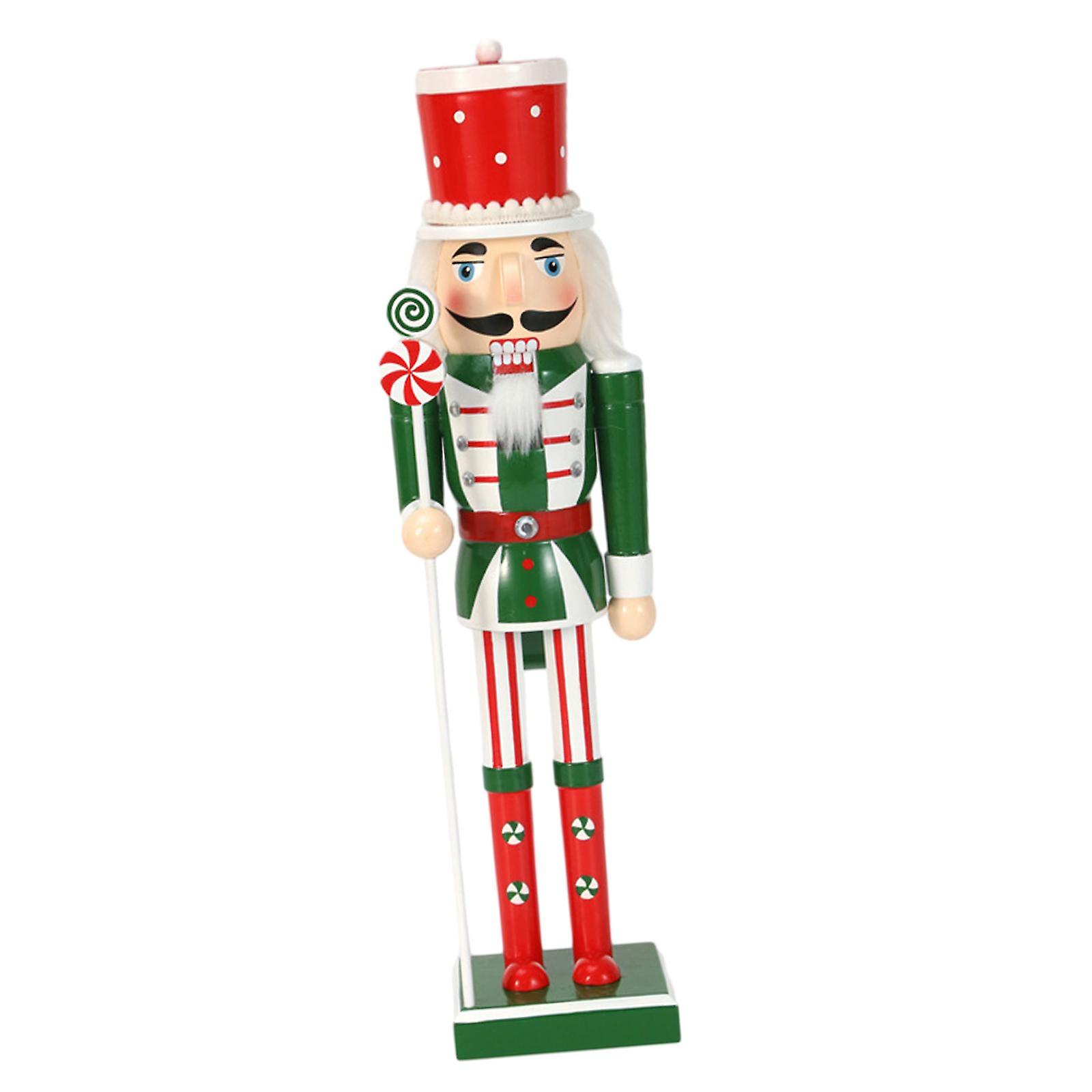 Christmas Nutcracker Ornament 14.96inch Figure for Holiday Desk Scene Layout A