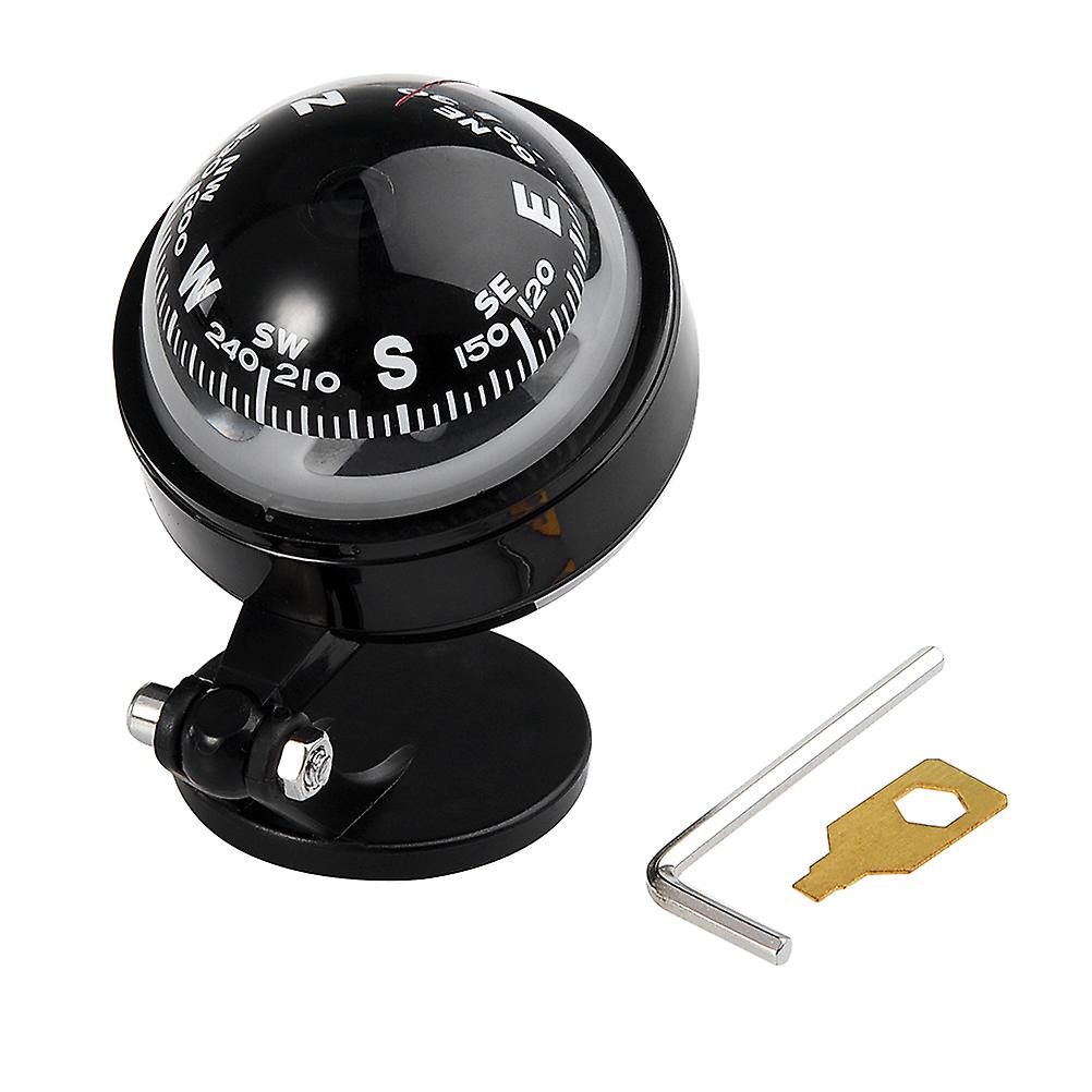 Car Dashboard Mount Navigation Compass Ball Plastic Direction Guidance Tool Camping Hiking
