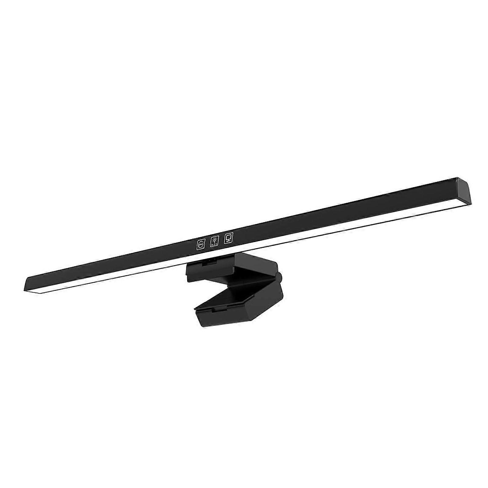 Computer Monitor Light Bar Reduce Eye Fatigue Touch Control LED Computer Monitor Lamp 60min Timing Black