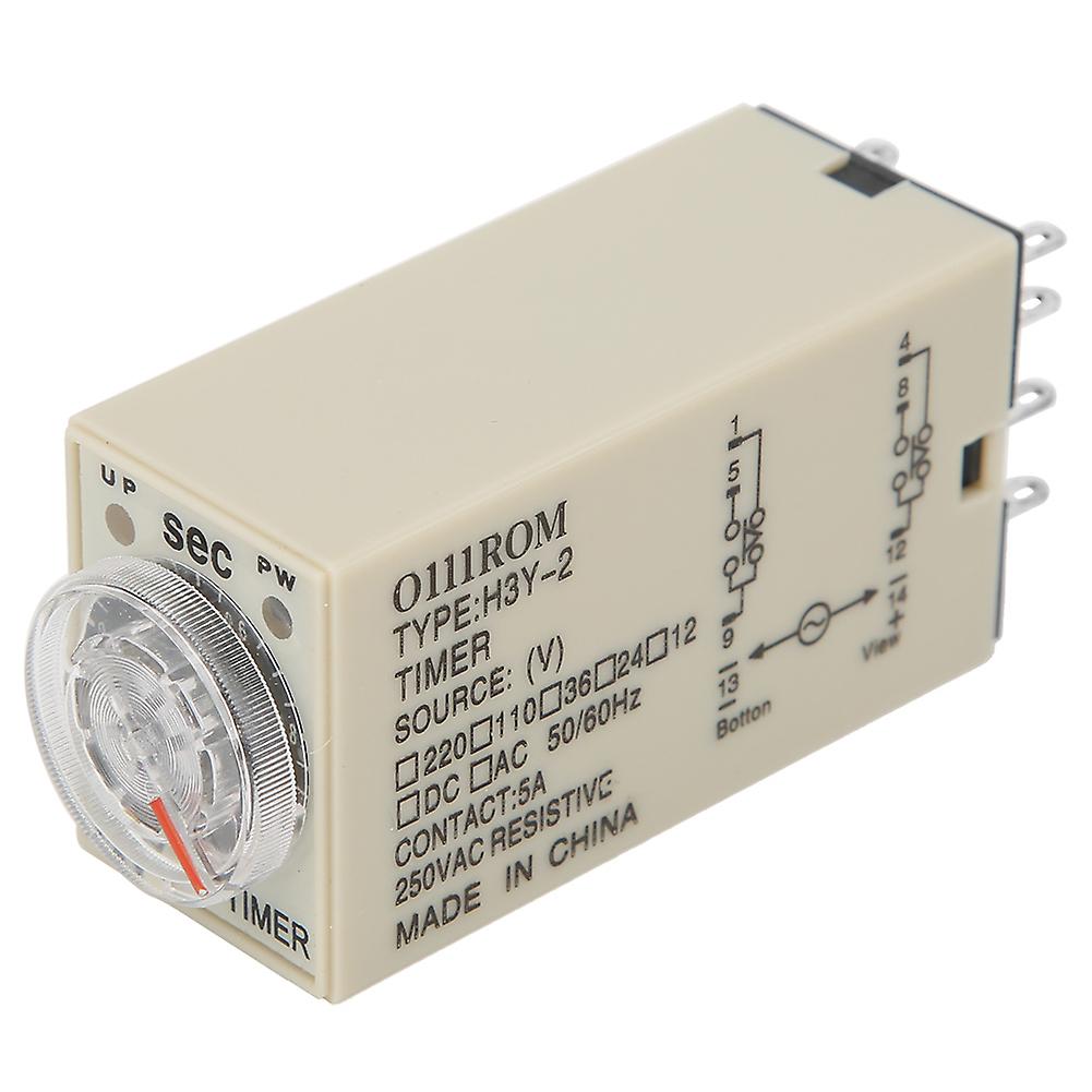 H3Y-2 Delay Timer 8 Pin Timer Relay 0~1 Second Dial Type Timing 5A for ...