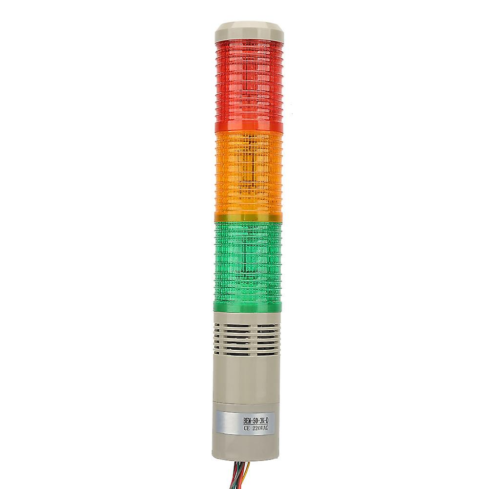 220VAC Machine Warning Light LED Indicator Caution Signal Constant Light F