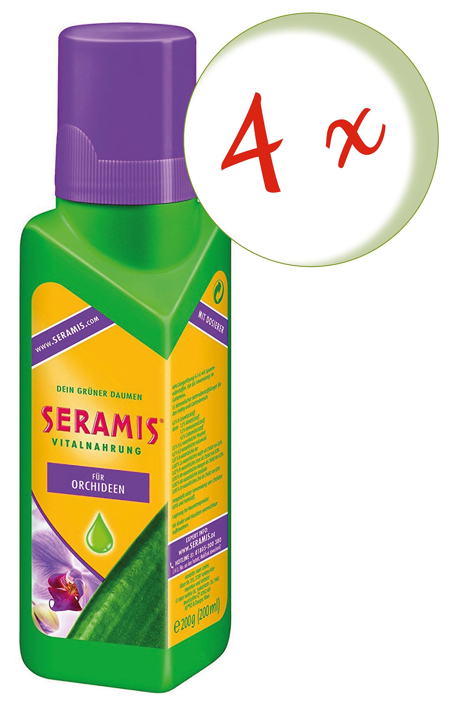 4 × SERAMIS® الغذاء الحيوي لبساتين الفاكهة ، 200 مل