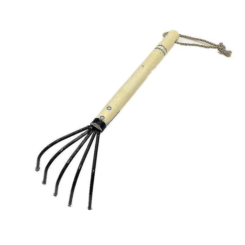 Hand Rake,portable Digging Tool Mini Steel Rake For Garden Transplanting Tool