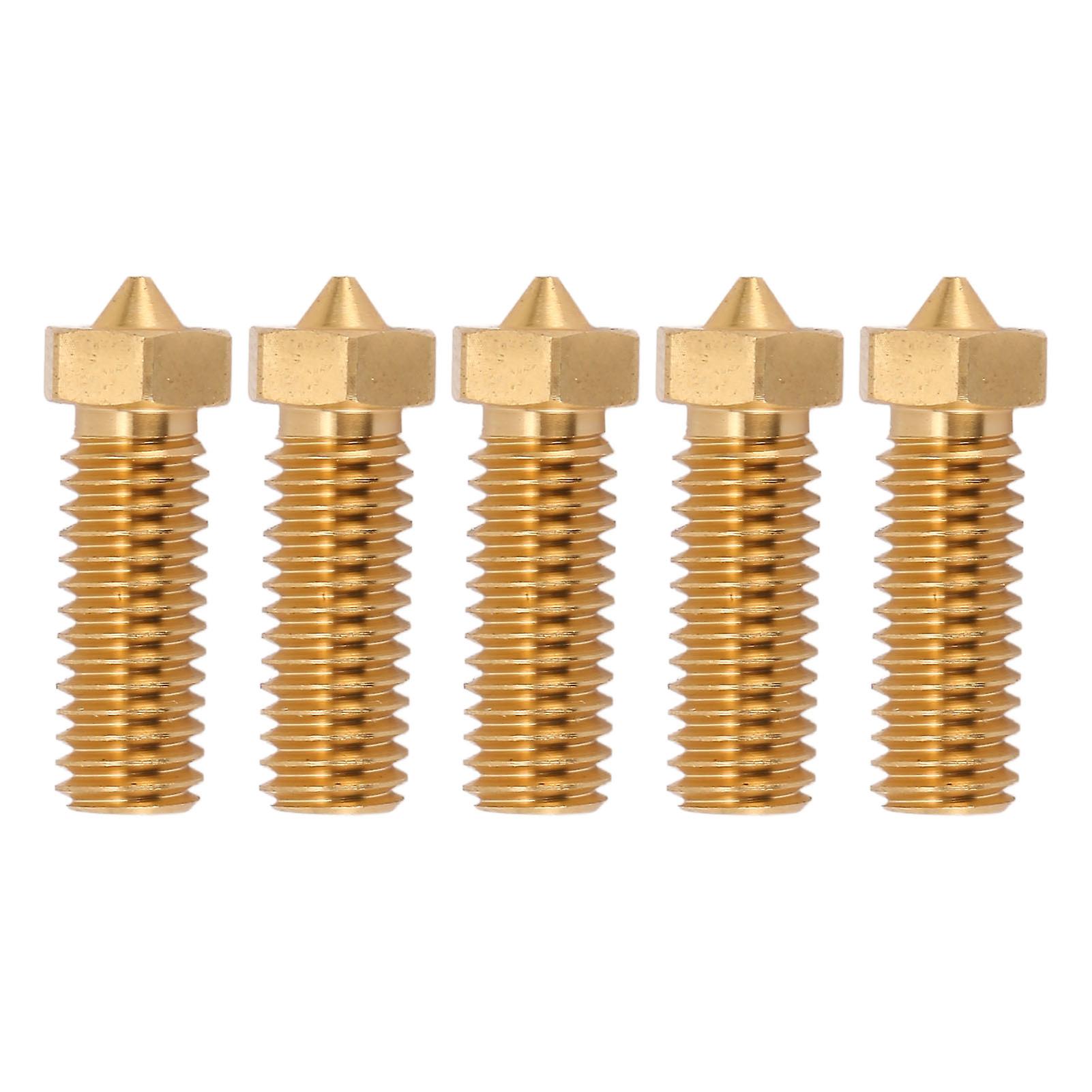 5 قطع CHT V6 3D فوهة طابعة 3 ثقوب عالية التدفق 30Mohs صلابة عالية التدفق فوهة رأس الطباعة ل Ender 3 1.75mm PLA ABS 0.4mm 