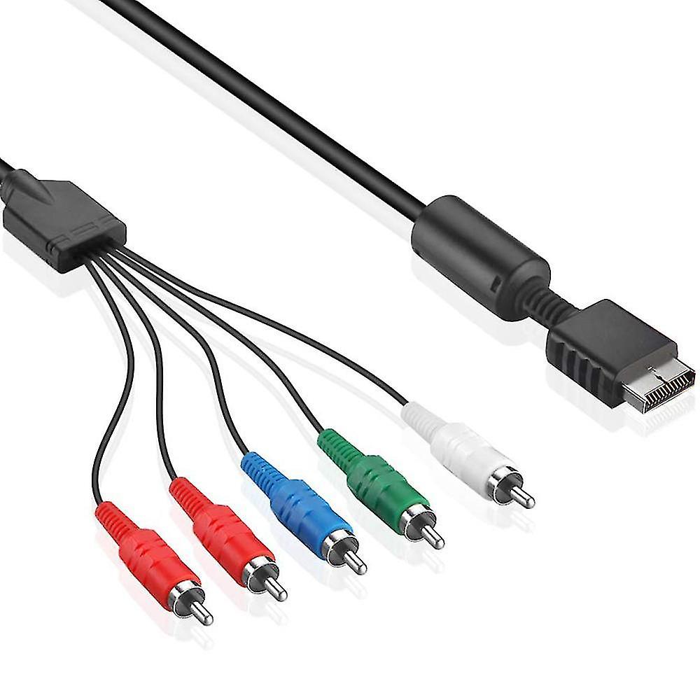 Ps 2/3 Component Cable, High Resolution Hdtv Component Rca Audio Video Cable For Playstation 3 Ps3 A