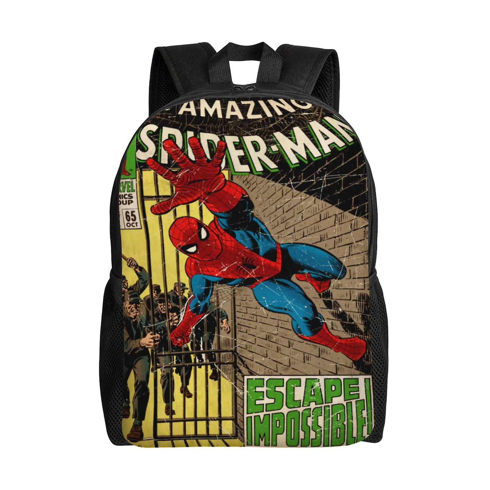Spider-Man Kid Backpack School Bag Elementary Students Bookbags