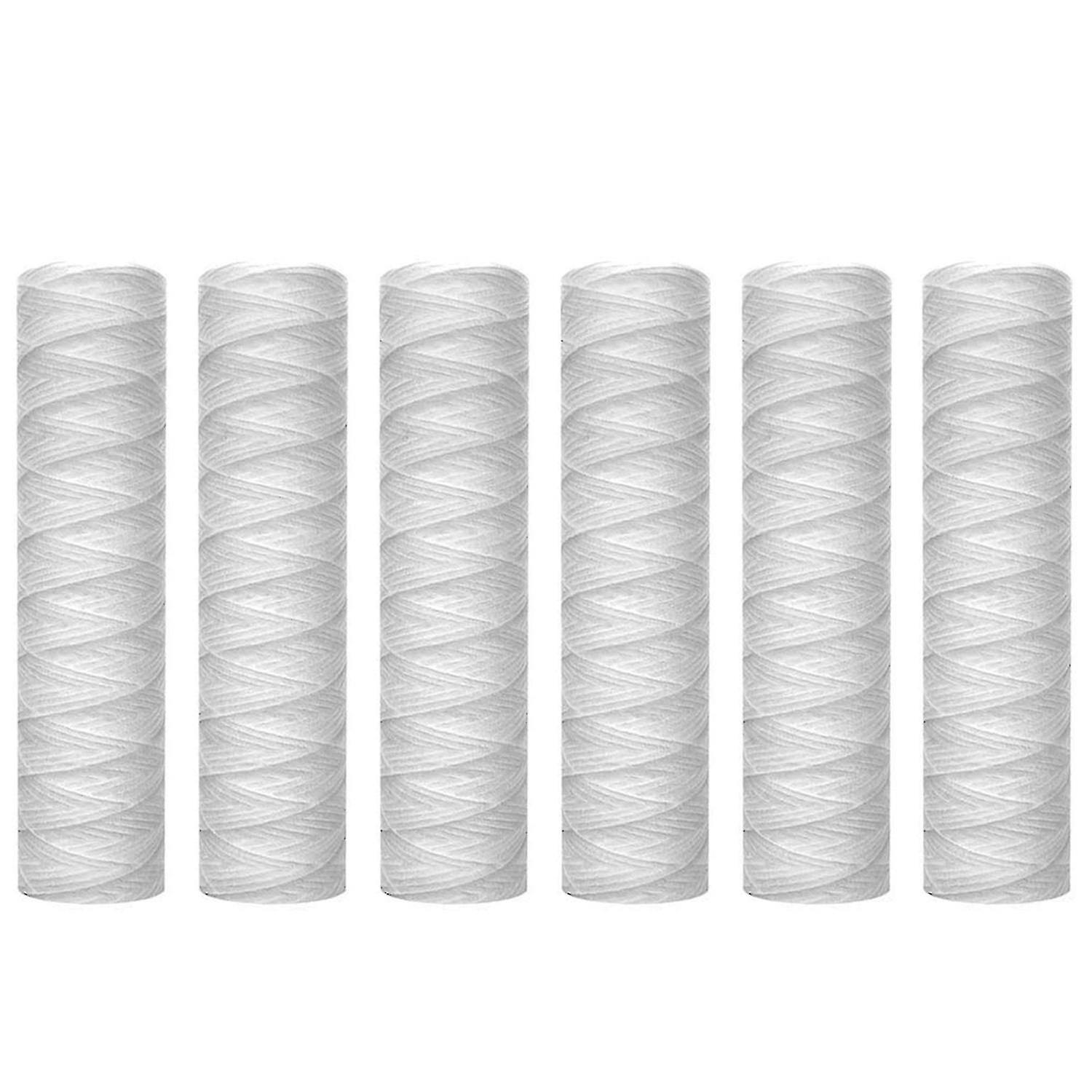 10 Micrometre String Wound Sediment Water Filter Cartridge,6 Pack, Sediment Filtration,universal