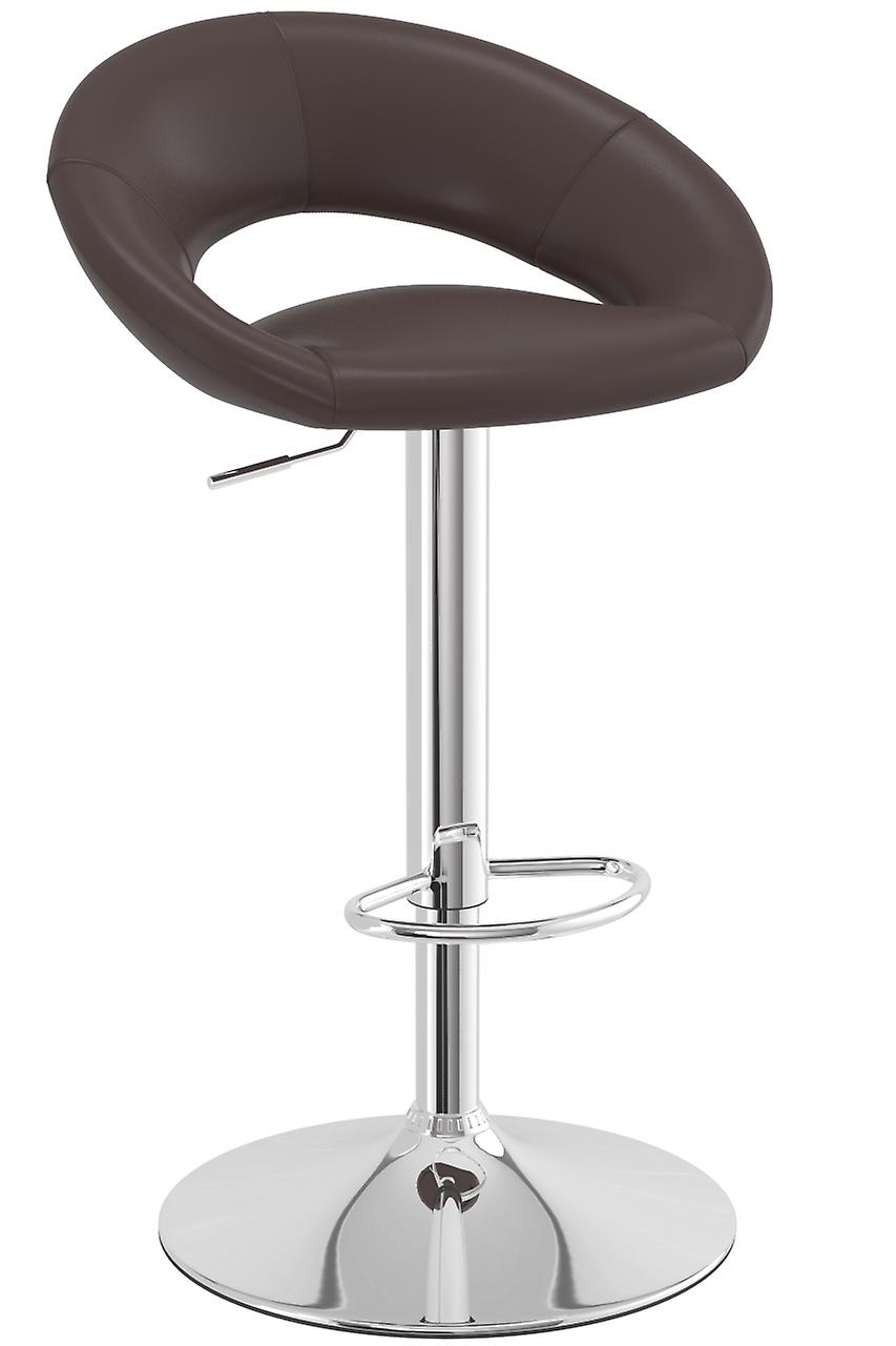 Serene Brown Breakfast Bar Stool Height Adjustable