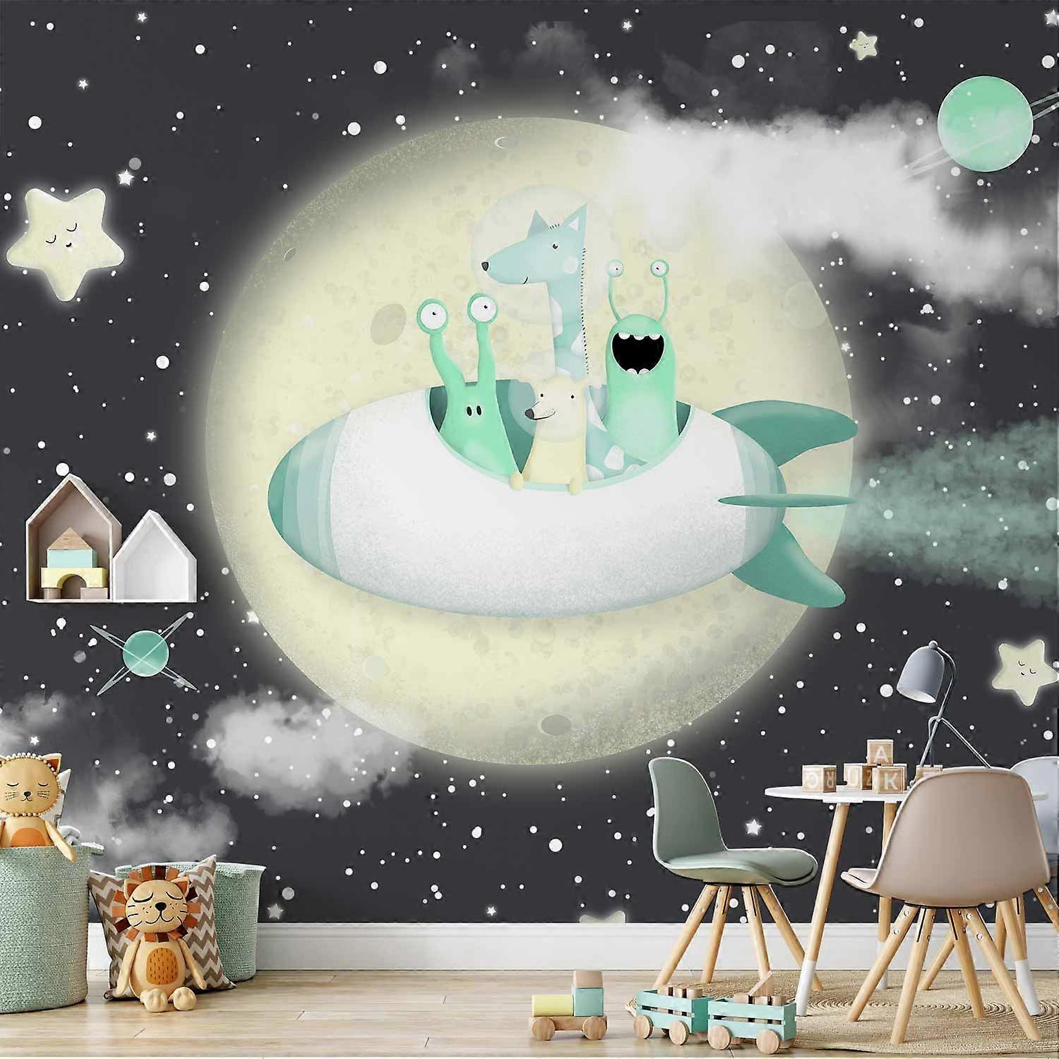 Self-adhesive Wall Mural - Space Adventure - First Variant