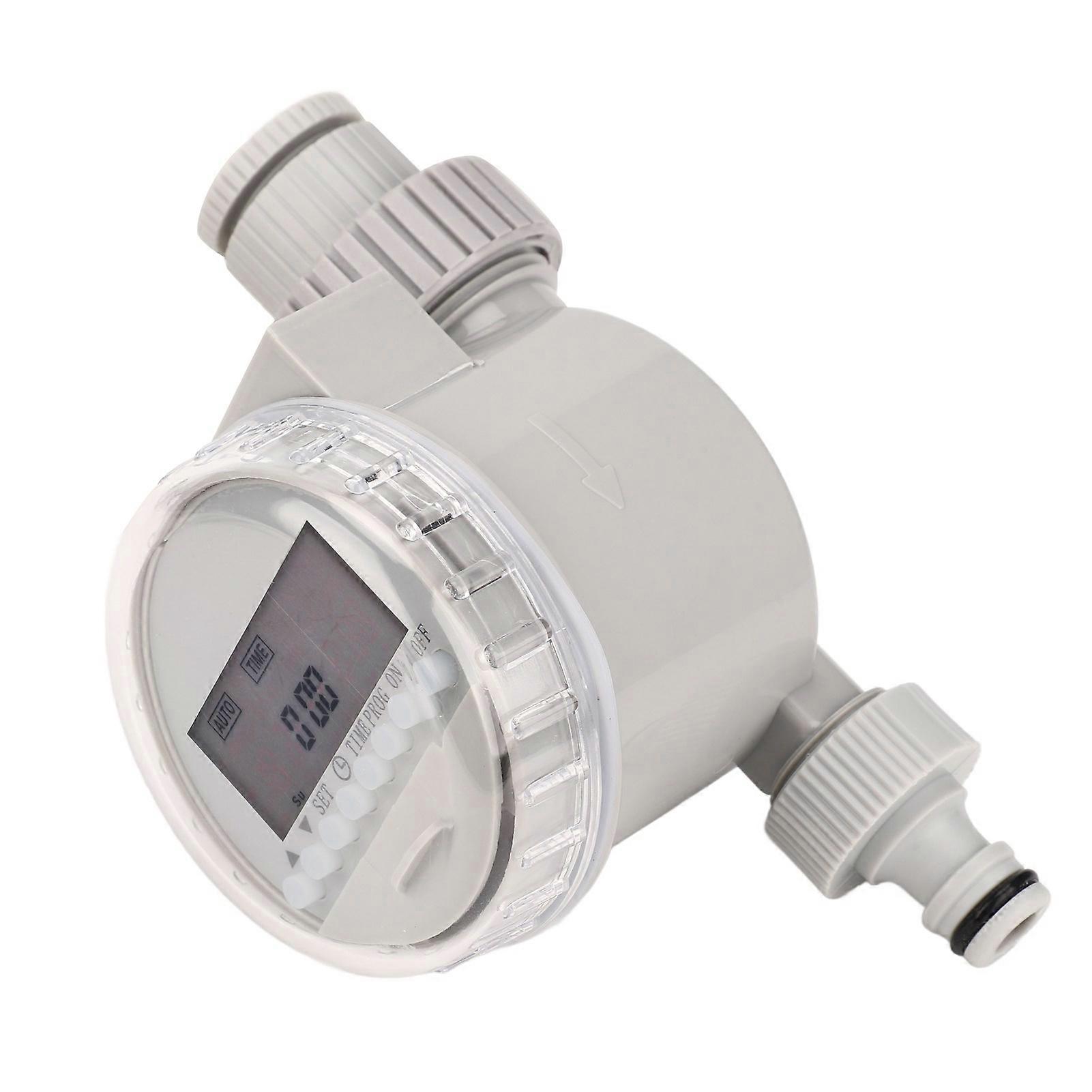 Solar Water Timer Smart Automatic Watering Irrigation Controller System with LCD Display Screen for Home Garden 