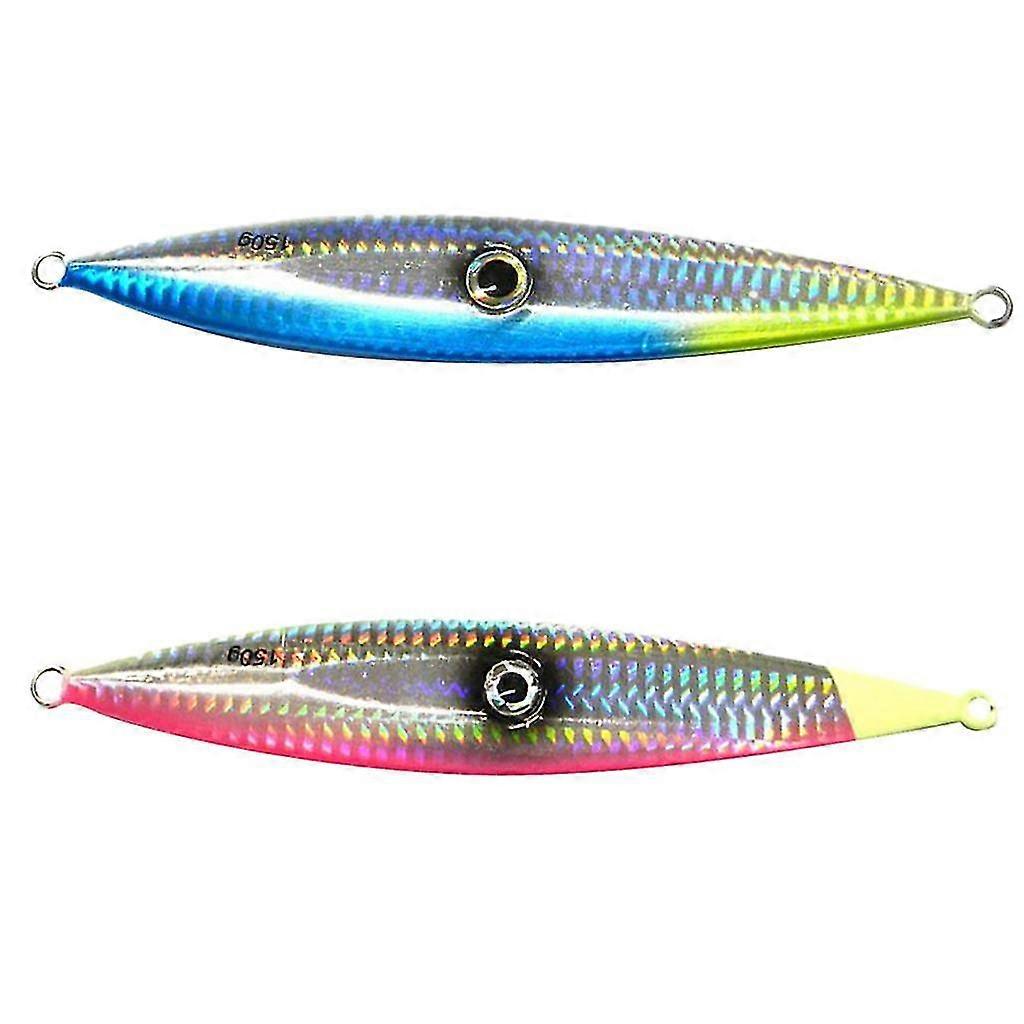 HG 2pcs 150g Schwere Angelköder Metallköder Casting Köder Deep Spoon Bass Jig