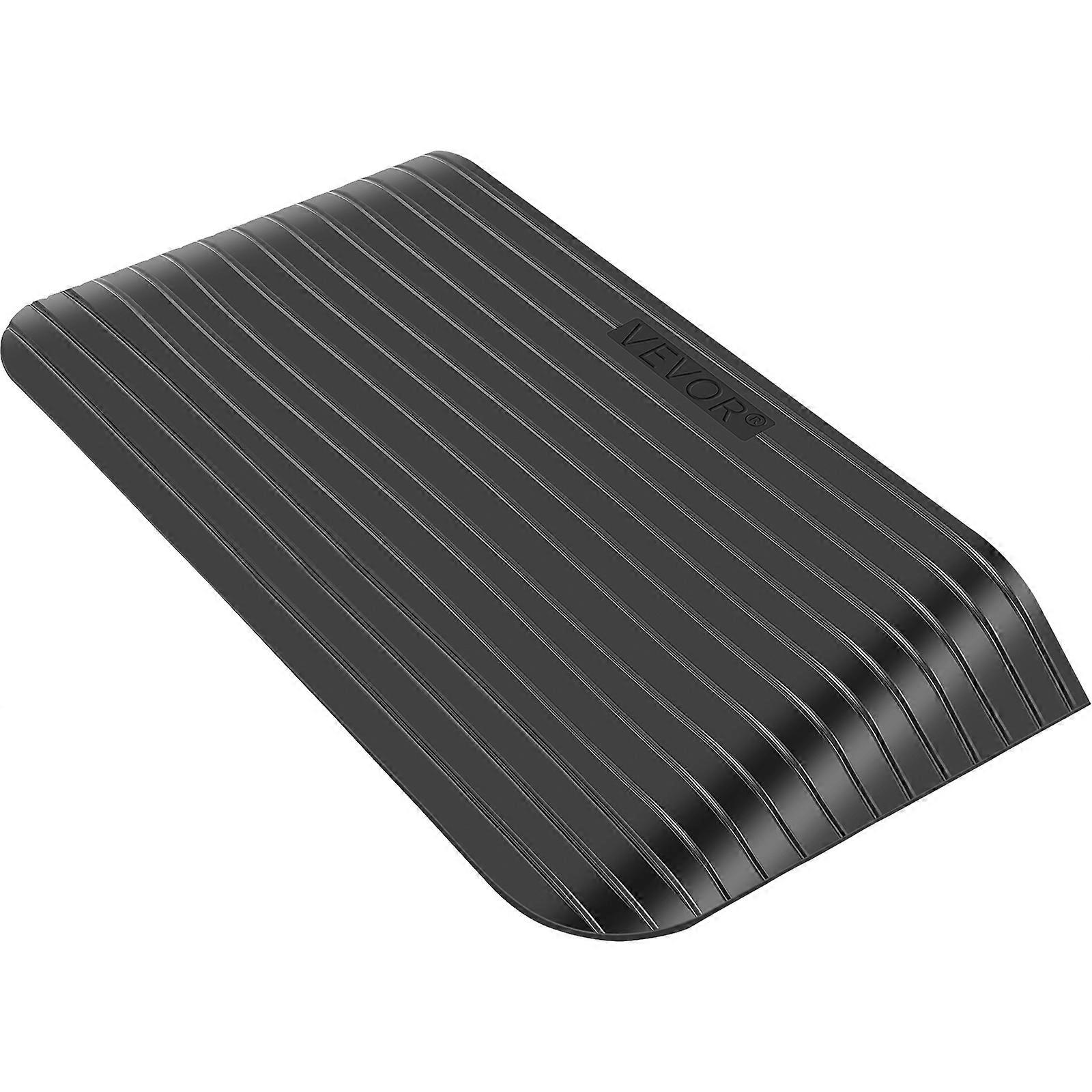 Rubber Threshold Ramp, 3\" Rise Threshold Ramp Doorway, Recycled Rubber Power Threshold Ramp Rated 2200 Lbs Load Capacity
