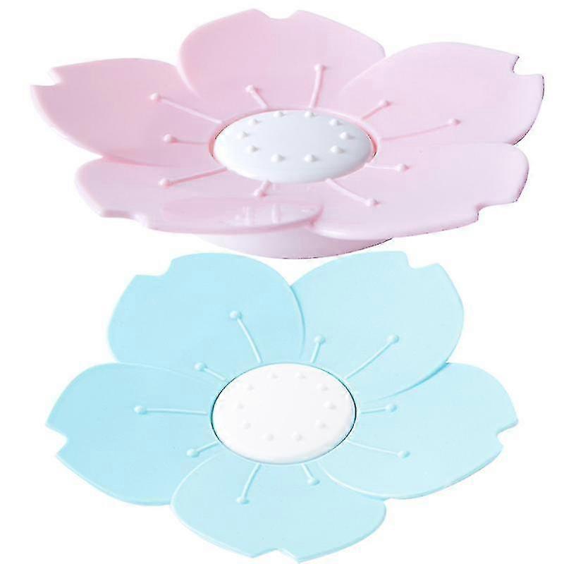 2pcs Soap Dishes, Flower Soap Box
