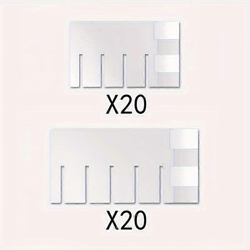 20/40/80pcs Adjustable Plastic Drawer Dividers Set - Customizable, Space-Saving, and Secure Storage Solution with Fixed Locks for Organizing Underwear
