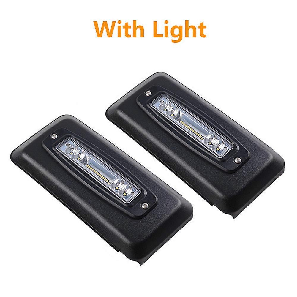 Front Bumper Guard Pad Left And Right Guard Cover Corners Modified With LED Lights Option For Ford F-150 2018-2019 Accessories