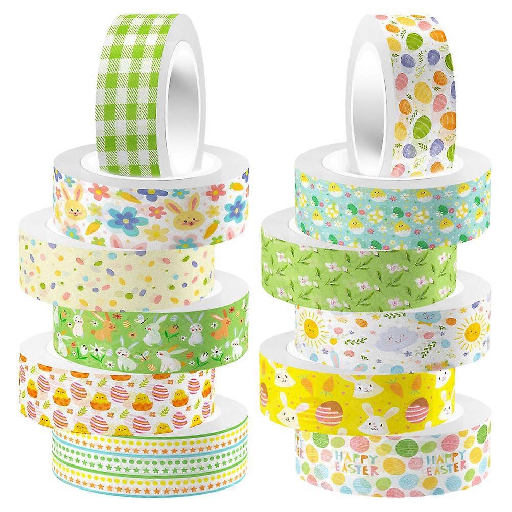 12 Rolls Scrapbooking Washi Tape Notebook DIY Washi Tape Decorative Craft Tape Printing Tape