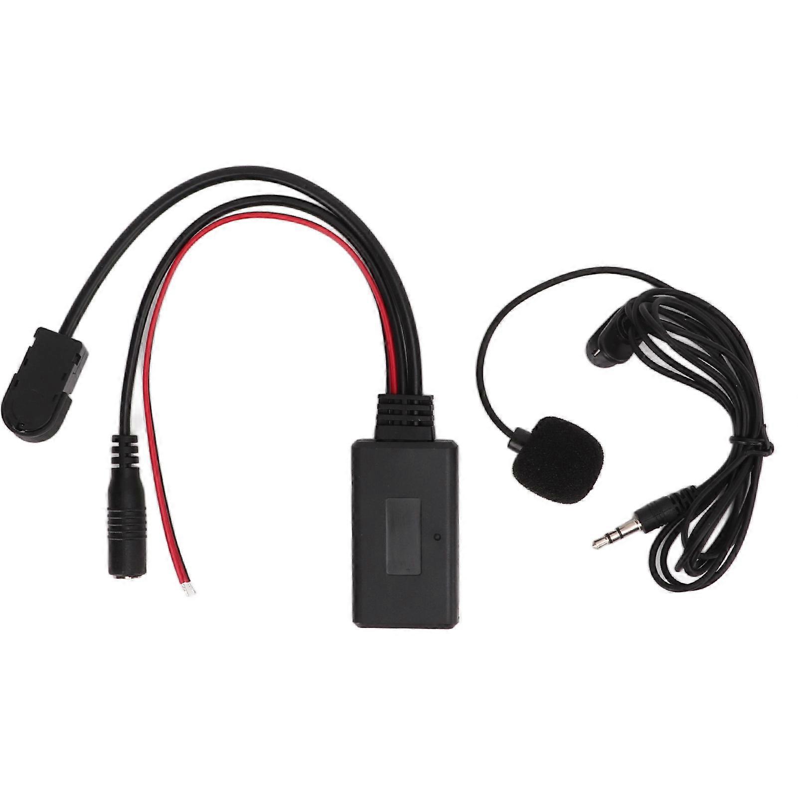 Kabelloser Bluetooth-AUX-Audiokabeladapter mit Mikrofon für Alpine AI Net Autoradio