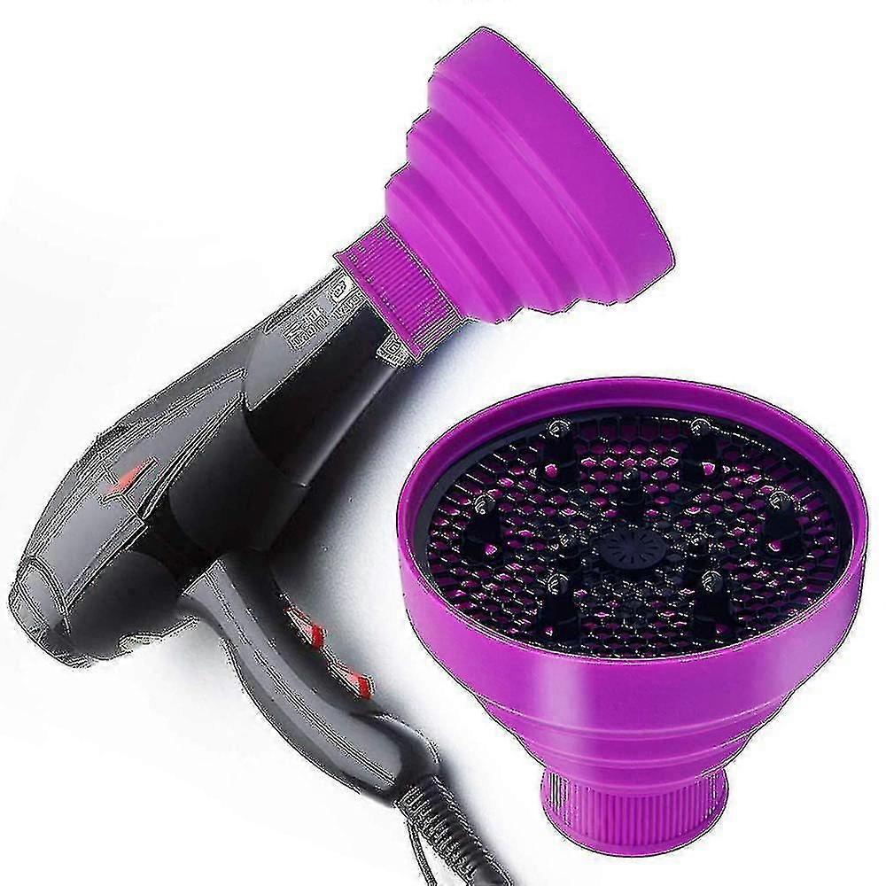 Universal Collapsible Hair Dryer Diffuser Attachment-pink