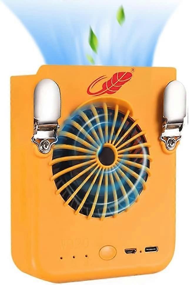 Portable Waist Clip Fan,8000mAh 3-in-1 Personal Portable Fan,,Necklace Fan Rechargeable with Super S
