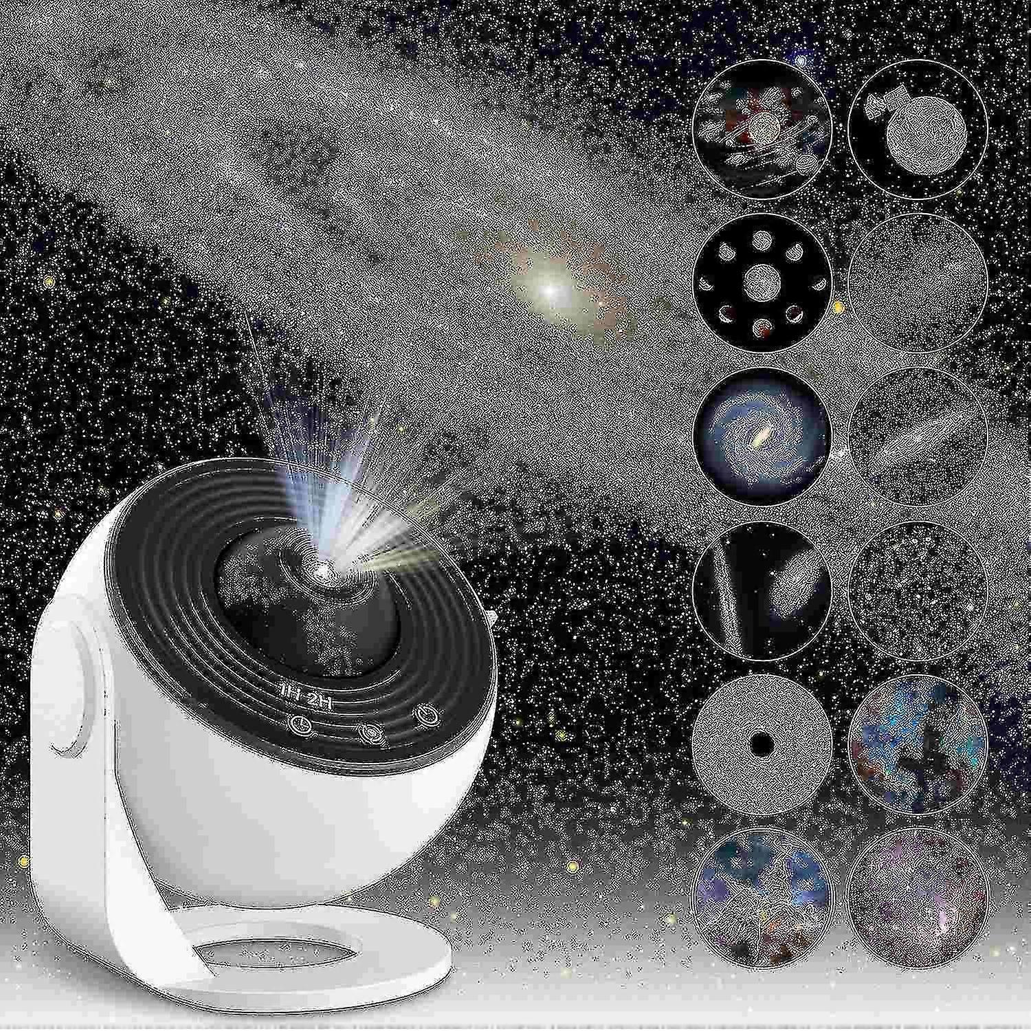 Planetarium Star Projector, Galaxy Projector, Realistic Starry Sky Night Light With 12 Movie Discs,
