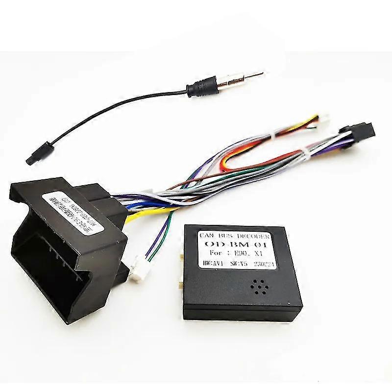 CANBus Decoder 16 Pin Plug Connector Car Android Head Unit Wiring Cable for BMW 3 E90 X1 E84