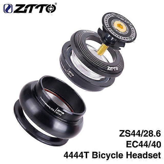 Bicycle Headset 4444T MTB 44mm ZS44 EC44 CNC 1 1/8"-1 1/2" Straight Tube Frame to Tapered Tube Fork 1.5 Adapter Headset