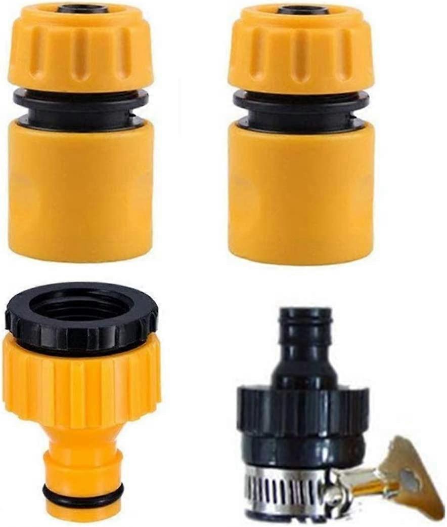 Hose End Quick Connect fitting 1/2" Hose Pipe Quick Connector(4 pack)