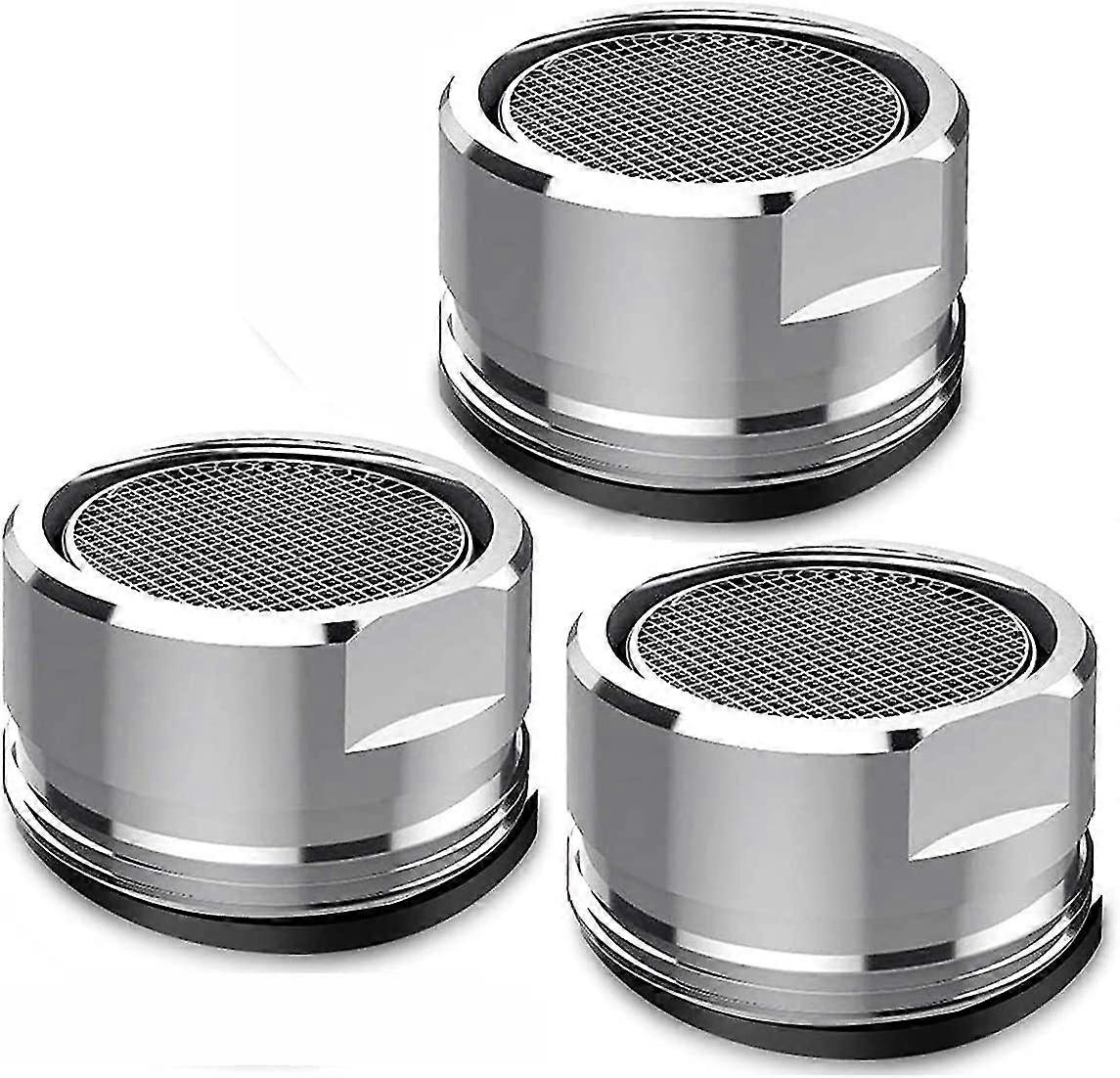 3pcs Faucet Filter, 24mm Kitchen And Bathroom Diffuser Faucet External Thread Faucet Replacement Part With Gasket