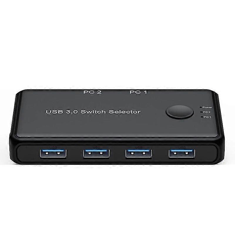 Usb Kvm Switch Usb 3.0 Hub 2 In 4 Out 2 Pc Sharing 4 Usb Devices For Computer Keyboard Printer 4x2 Usb3.0 2.0 Switcher