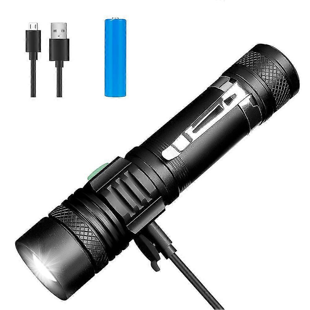 Led Flashlight, Usb Rechargeable Flashlights, Led Flashlight Extremely Bright
