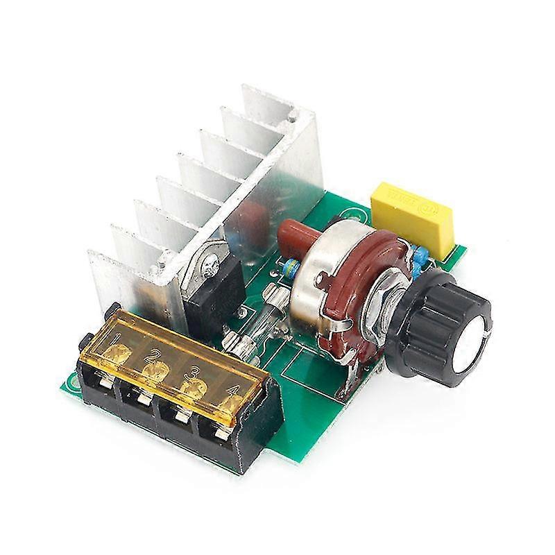 4000W 0-220v ac scr electric voltage regulator motor speed controller dimmers dimming speed with temperature insurance