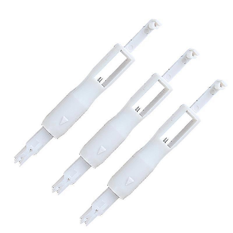 3pcs sewing needle inserter needle threading tool for sewing machine (white)