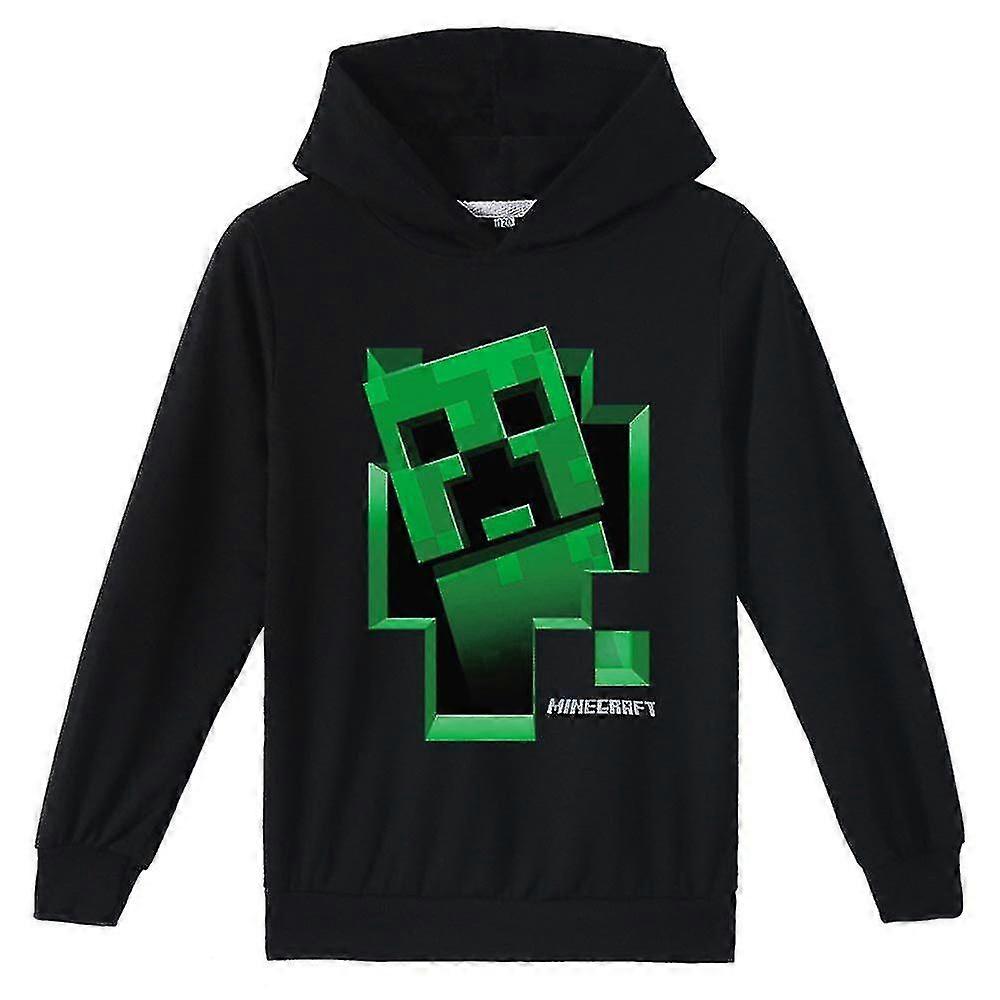 7-15 år Barn Minecraft Creeper Hoodie
