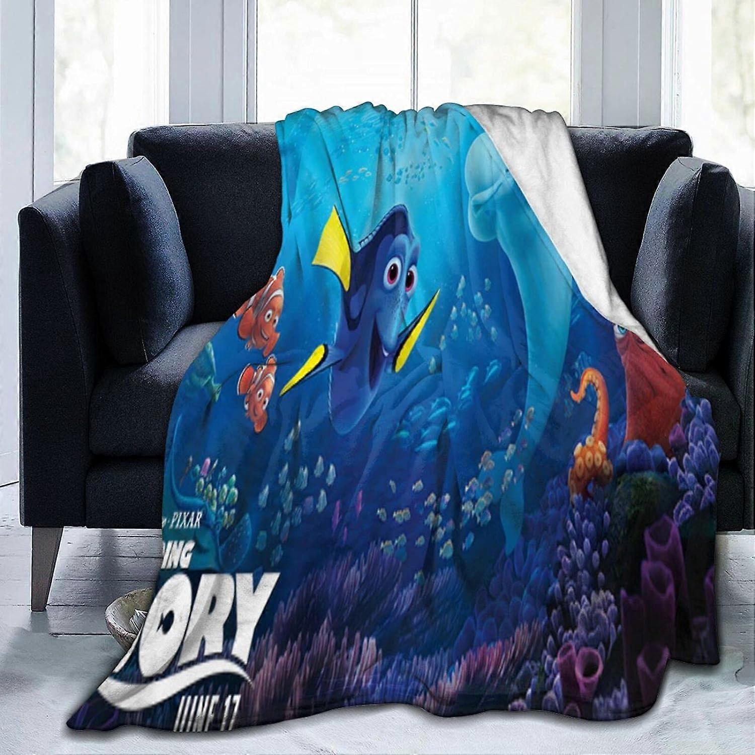 Finding Nemo Blanket Warm and Comfortable Flannel Ultra-Soft Micro Fleece Blanket for Bedding,Couch,Sofa,Bed,Breathable 3D Pr-SYS24608