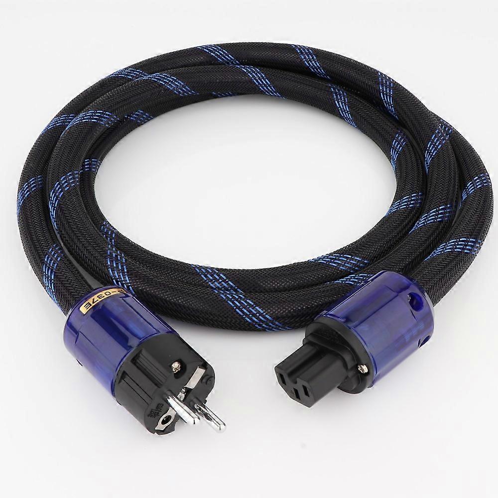 High End HiFi 4N OFC copper Power Cable C15 Power Cable Power Supply Cable Powercord With US/EU standard Plug P-037E C-037