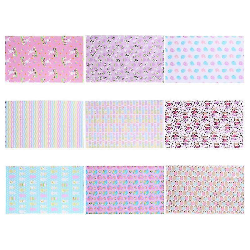 Folhas de couro 9pcs