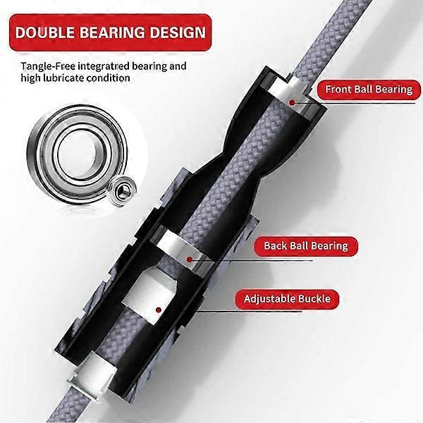 Jump Rope, Professional Weighted Cotton Jump Rope Workout, Adjustable Tangle-fre