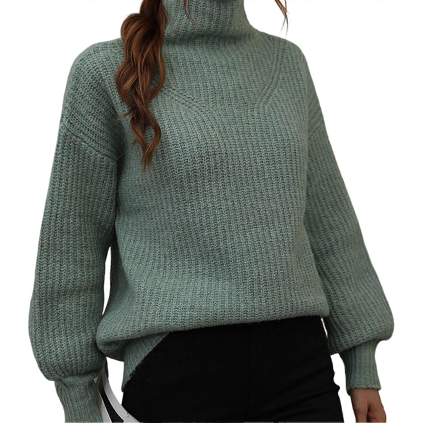 Kadın \ Kış Rahat Kazak Uzun Kollu Açık Buluşma Alışveriş Giyim için Sıcak Yumuşak Kazak