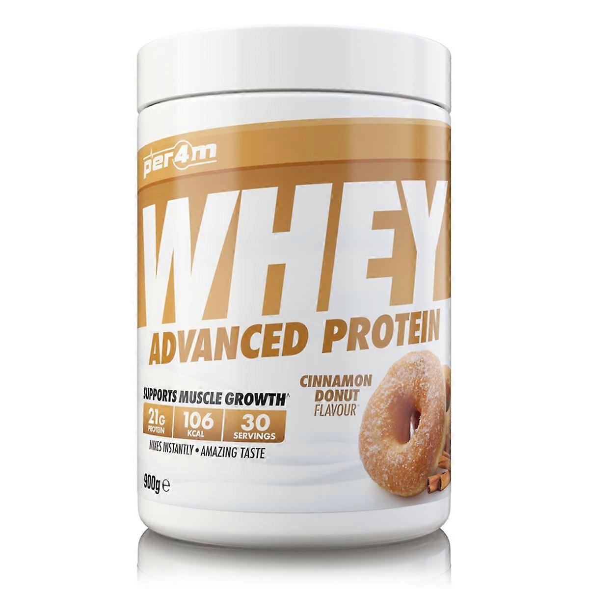 Per4m Advanced Whey Protein 900g Cinnamon Donut