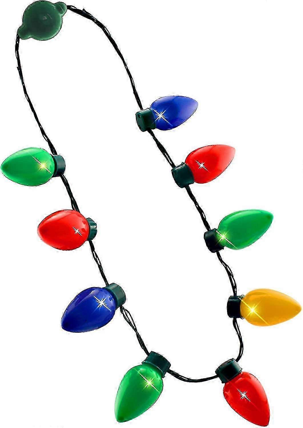 LED Light Up Christmas Bulb Necklace Party Favors Botswana