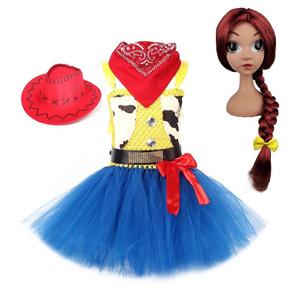 ألعاب البنات رعاة البقر ازياء جيسي قصة الاطفال تأثيري اللباس هالوين حزب عيد ميلاد زفاف Vestidos توتو حفلة موسيقية ثوب فساتين فساتين
