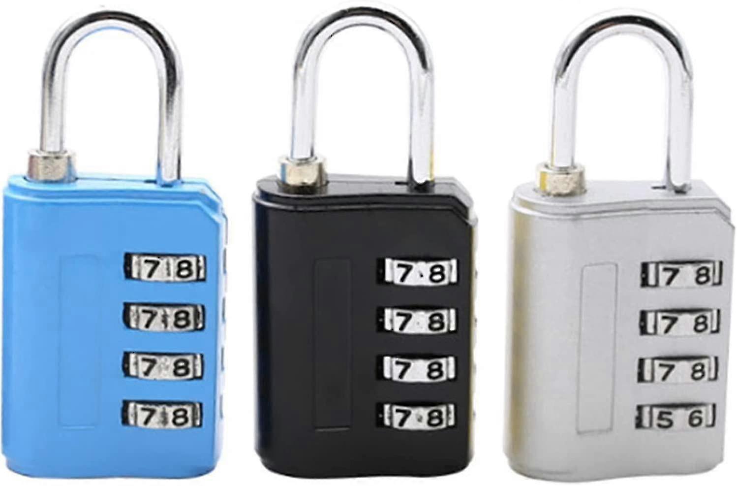 Combination Lock 4-digit Padlock Weatherproof Combination Lock Small For School