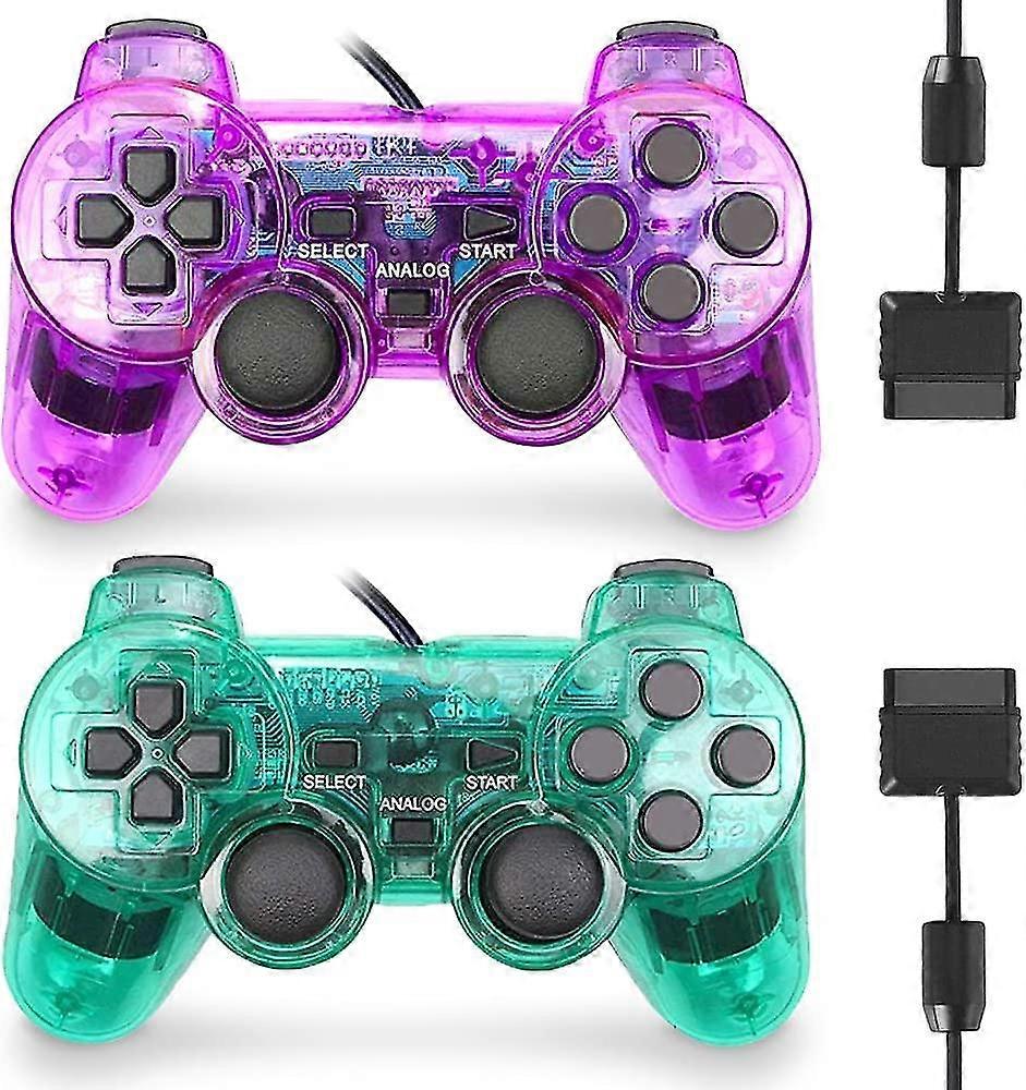 Wired Controller For Lmell Ps2 High Performance Double Shock Gamepad Joystick Remote Gift